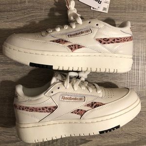 REEBOK CLUB C DOUBLE CHEETAH PRINT LEOPARD